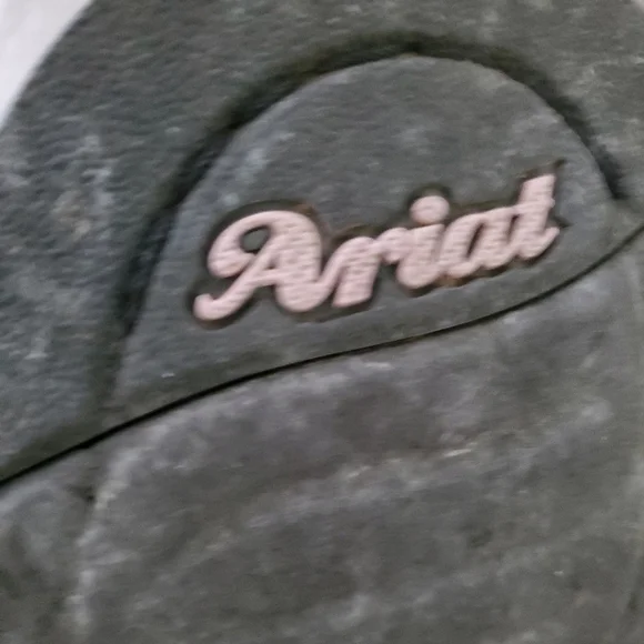 Black and Purple Ariat Leather Embroidered Women's Boots - Picture 12 of 12